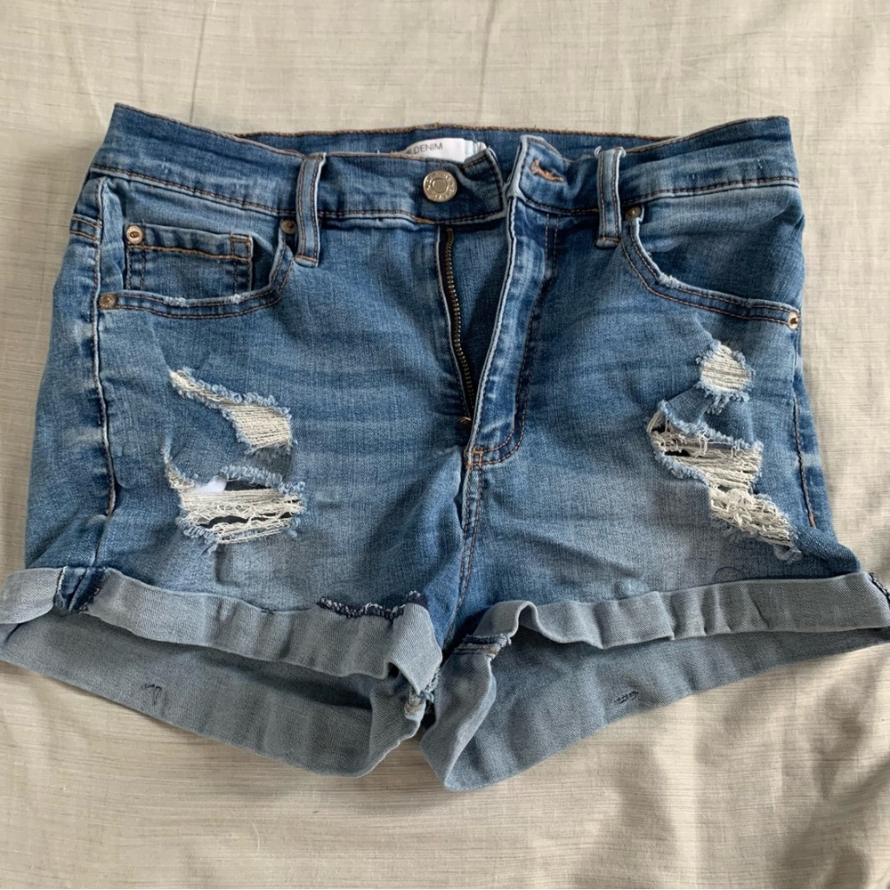Garage Denim Jean Shorts Ripped